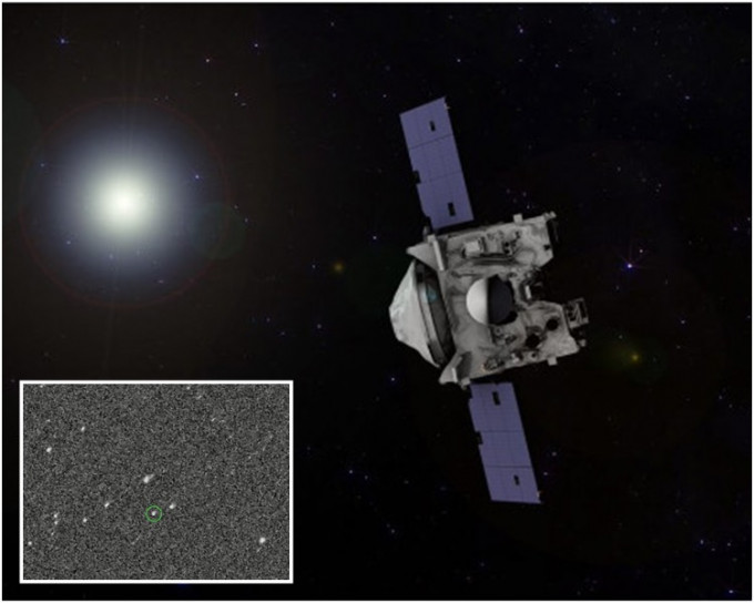 OSIRIS-REx太空船正接近古老小行星貝努（Bennu）並傳回首批影像。Twitter 圖片
