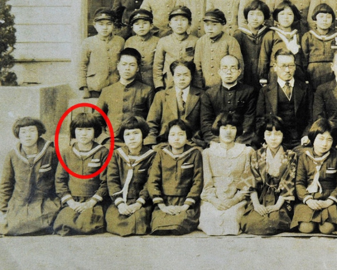 王玉蘭當年在日本上學的照片。