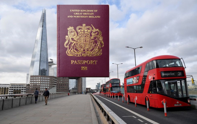 英政府拟修例规定BNO签证港人抵达英国后有意与家人同住。路透社资料图片