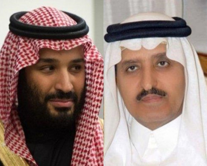 传沙国部分王室成员反对小萨勒曼（左）继承王位，改为推举国王亲弟艾哈迈德（右）。网图
