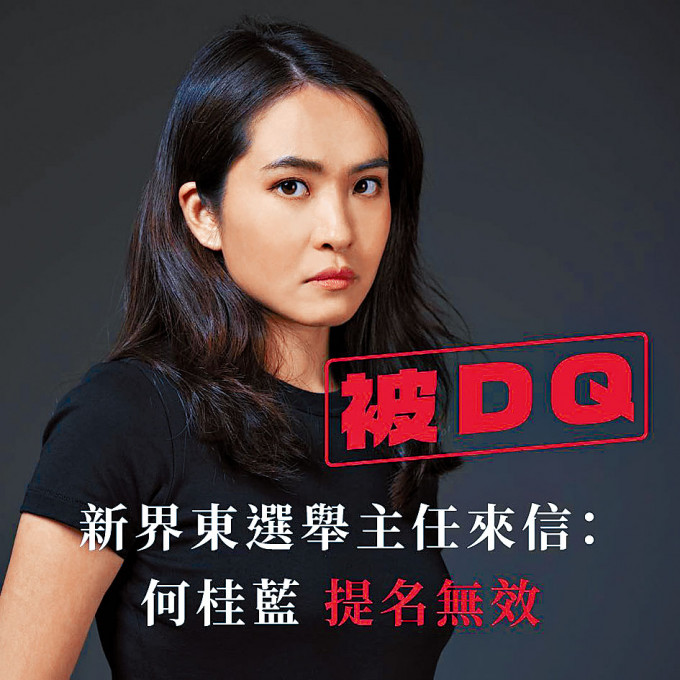 何桂藍相信自己被DQ，是基於她曾公開反對《香港國安法》。