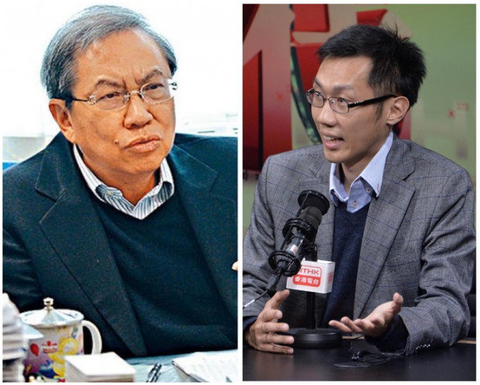 鄭宇碩(左)指已與袁海文(右)及他所屬的民主黨接觸。