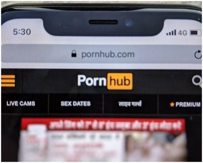 英国实施色情网站年龄核实制。示意图