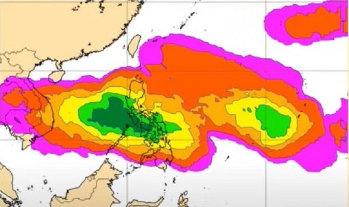 南海南部以及菲律賓呂宋島東方會有熱帶低氣壓發展的機會。網上圖片