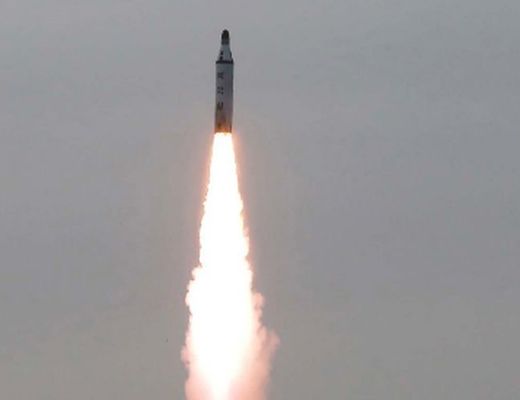 北韩曾于今年2月自龟城发射1枚弹道飞弹。