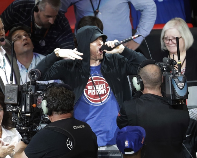 美國饒舌歌手Eminem。AP