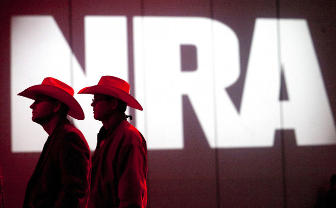 美國全國步槍協會（NRA）申請破產 。AP資料圖片