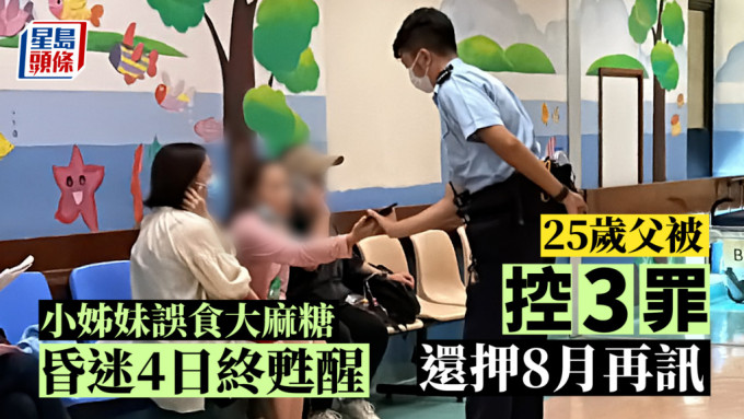 誤食毒品｜小姊妹誤食大麻糖昏迷4日甦醒 25歲父被控3罪還押8月再訊