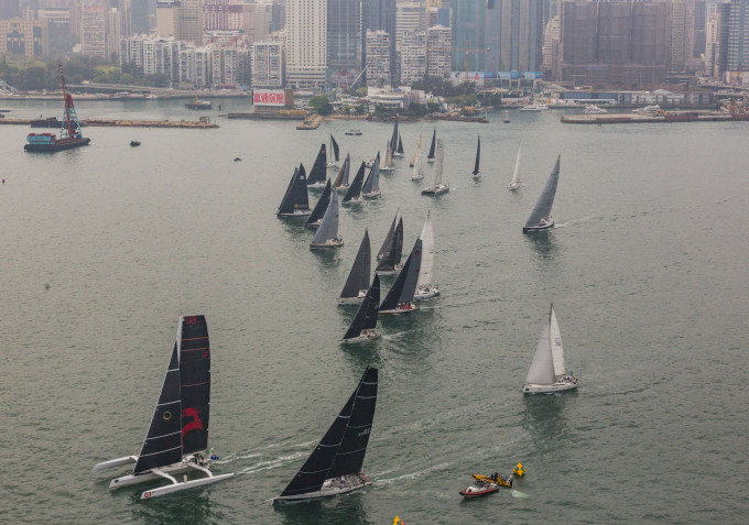 今年勞力士中國海帆船賽順延至明年舉行。相片由香港遊艇會提供