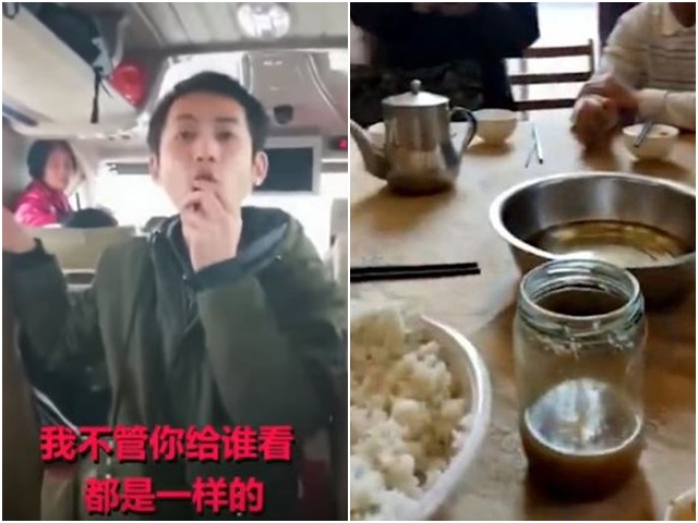 旅行团午餐只有白饭跟腐乳，令团友十分不满，结果被导游反骂是「旅游流氓」。网图