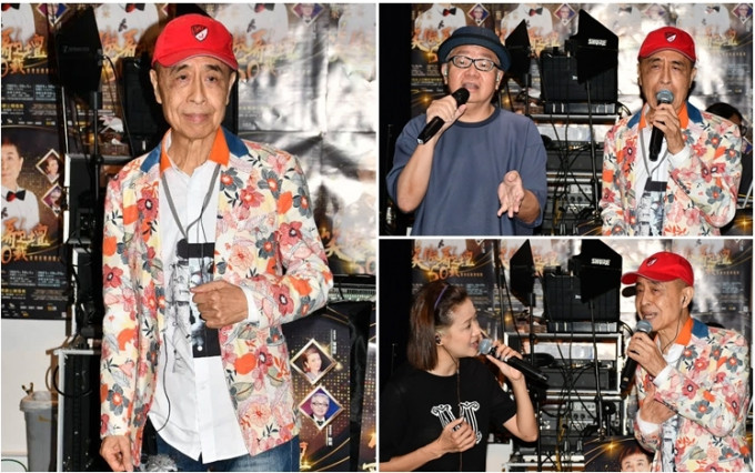 葉振棠與陸寶和羅敏莊為演唱會進行綵排。