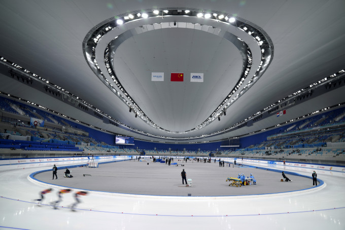 北京冬奧舉行在即。AP圖片