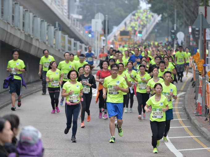 渣打香港馬拉松將於周日舉行。資料圖片
