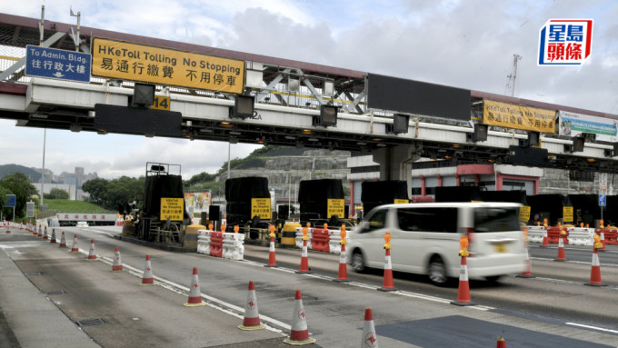 東區海底隧道交通大致暢順。陳浩元攝