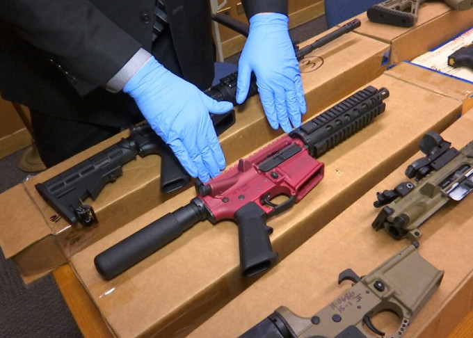 美国司法部拟立法规管「幽灵枪械」。AP资料图片