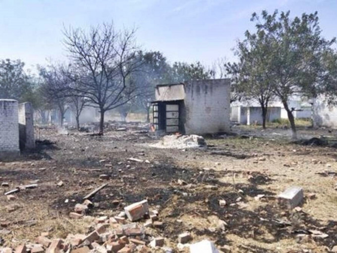 印度南部泰米尔纳德邦一间烟花厂爆炸。网图