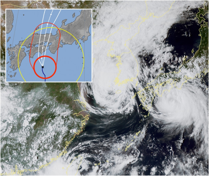 雙颱風「西馬侖」同「蘇力」橫掃日韓。