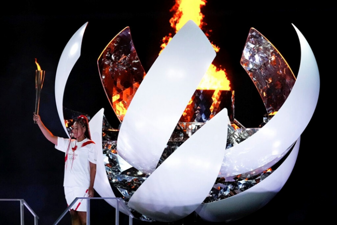 2020东京奥运开幕式。(AP图片)