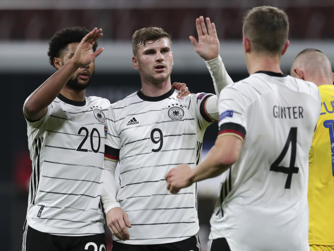 德国3:1反胜乌克兰。AP
