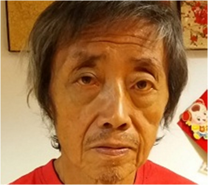 66歲男子胡啟元深水埗院舍失蹤。警方提供