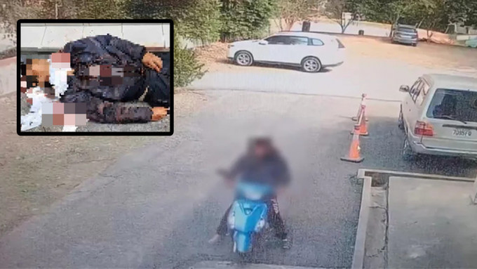 勸交被斬的男鄰居負創騎電單車到派出所求救，在門前失血過多身亡。