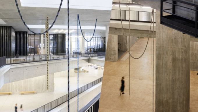 M+博物館推出藝術家梁慧圭創作的《聲之通天繩》。M+網頁圖片