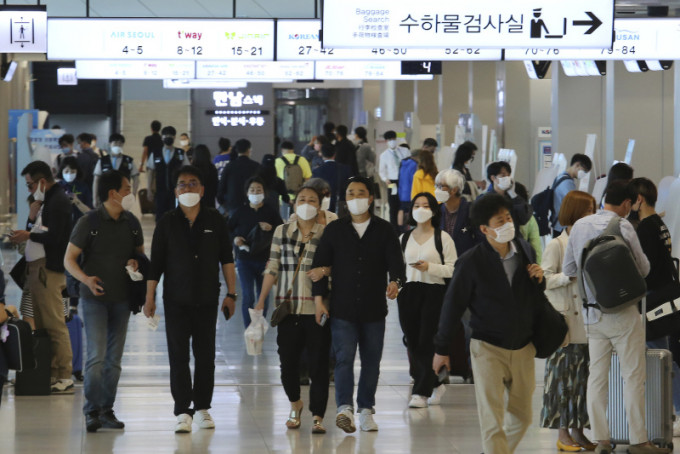 南韓新冠疫情反覆。AP圖