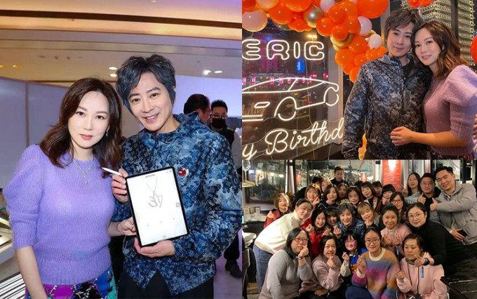 孙耀威与陈美诗在上海夫妻档出席活动，其后再与大班fans开party庆祝孙耀威48岁生日。