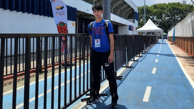 林銘夫正在哥倫比亞參加U20田徑世錦賽。香港田徑總會圖片