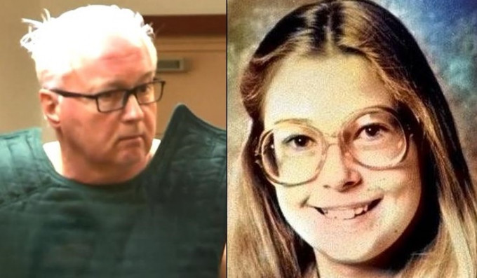 現年66歲疑犯加里哈特曼（左）涉於32年前姦殺12歲女童韋爾奇（右）。