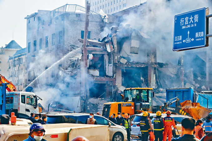 三河市燕郊鎮前日發生大爆炸。