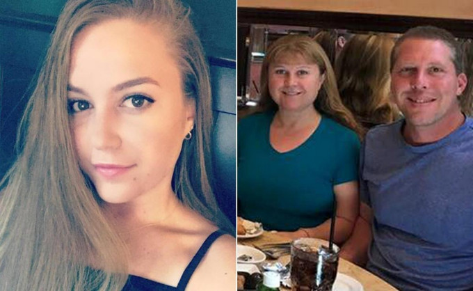 凶手姊姊布列塔尼（左图）与父母（右图）被杀。（图片：Facebook）