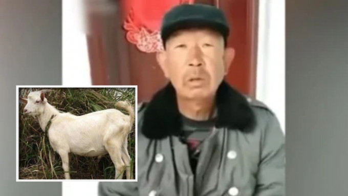  一位農村老人在網上訴苦遭人順手牽羊。網圖