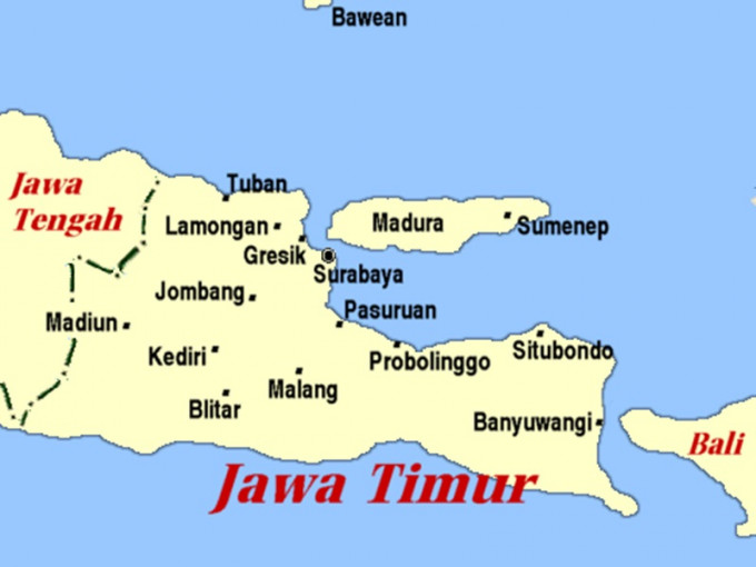 事發在印尼東爪哇。網圖