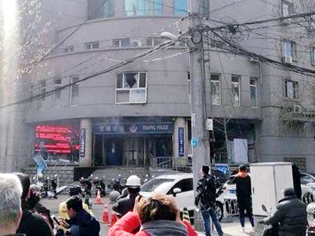 渖阳交警队爆炸事故造成1死3伤。