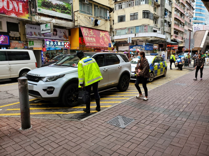 警方在场调查。 梁国峰摄