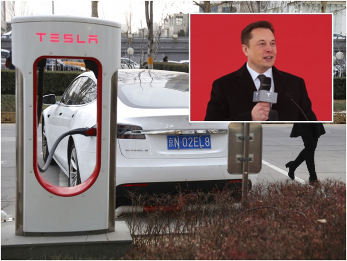 電動車商Tesla首席執行官馬斯克指對中國未來感樂觀。AP/網上圖片