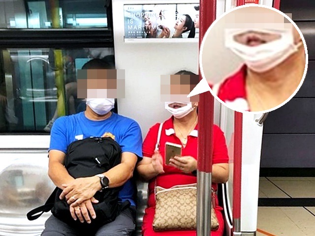 有網民欲公審港鐵乘客戴「開口口罩」，被鬧「見識少」。網圖
