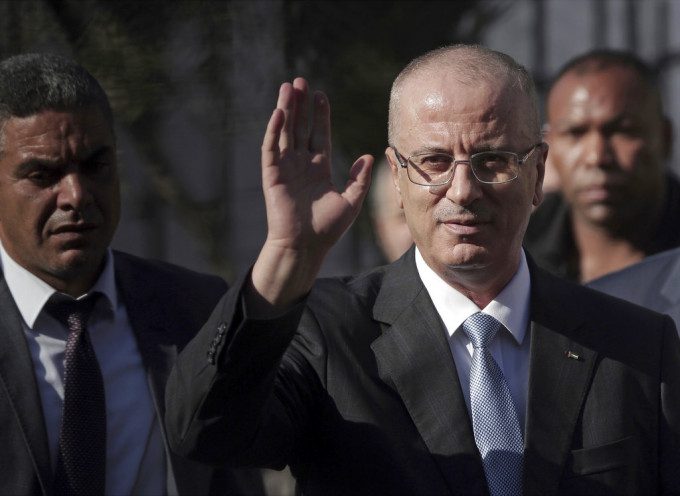 巴勒斯坦總理哈姆達拉並無受傷。AP圖片