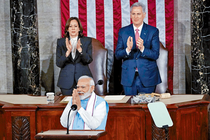 印度总理莫迪在美国国会发表演说