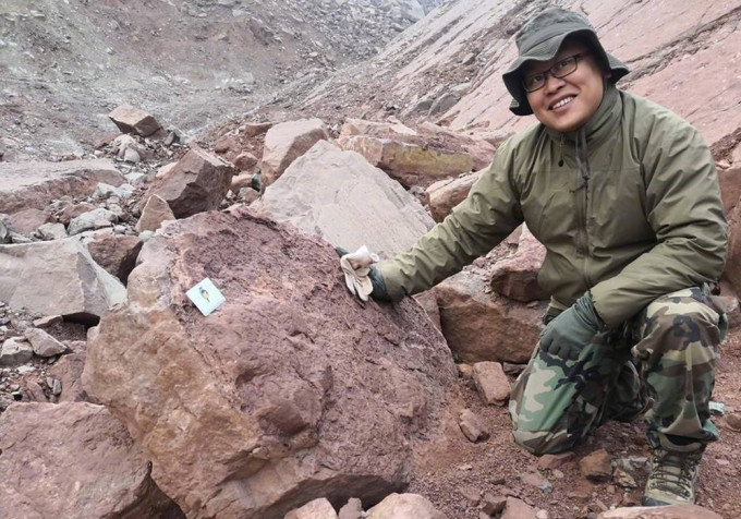 四川發現全中國最大恐龍足跡。網上圖片