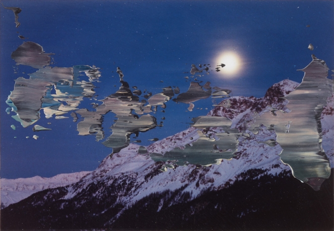 Gerhard Richter的風景畫作正在蘇黎世美術館展出。