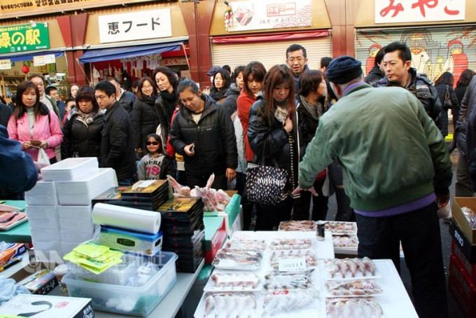 東京築地市場為遊客熱門景點。資料圖片