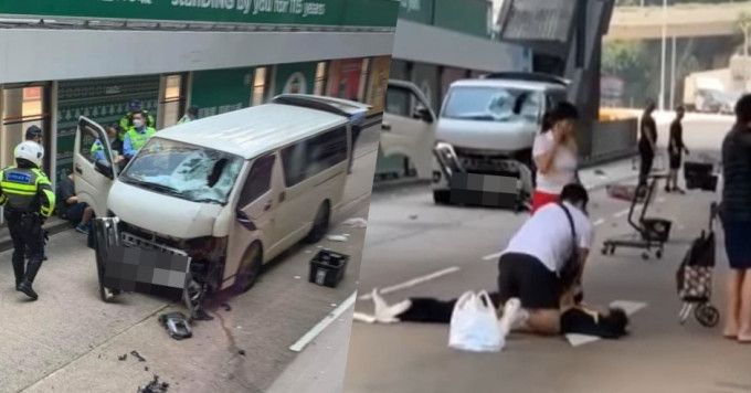 鰂鱼涌男子遭客货车撞毙。香港突发事故报料区FB图片