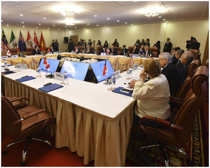11个亚太区国家贸易部长同意为美国退出后的《跨太平洋夥伴关系协定》制订新架构。AP