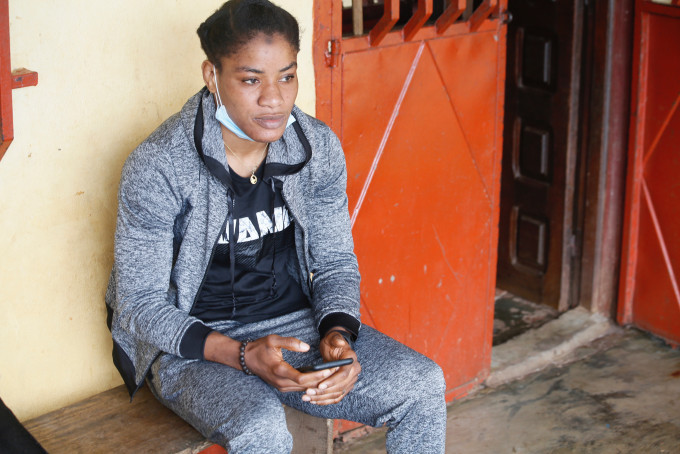 畿内亚自由式摔跤选手卡玛拉。AP