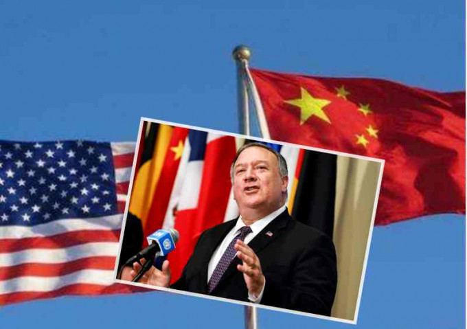 蓬佩奧指特朗普政府仍願意與北京對話。AP