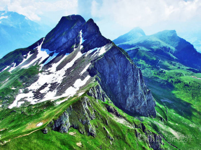 阿彭策尔阿尔卑斯山区高施拉山图片。摄图新视界图片