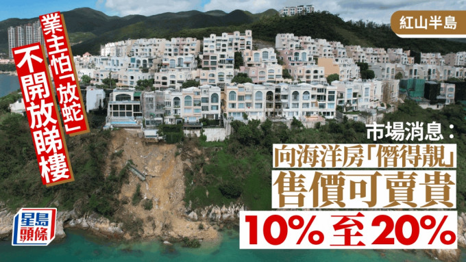 红山半岛独立屋因斜坡山泥倾泻而被发现僭建。