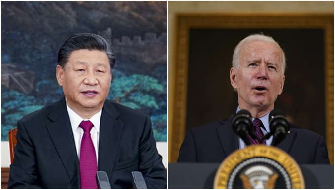 拜登上任後同多國領導人通電話，但並未和中國國家主席習近平通電。AP及新華社資料圖片